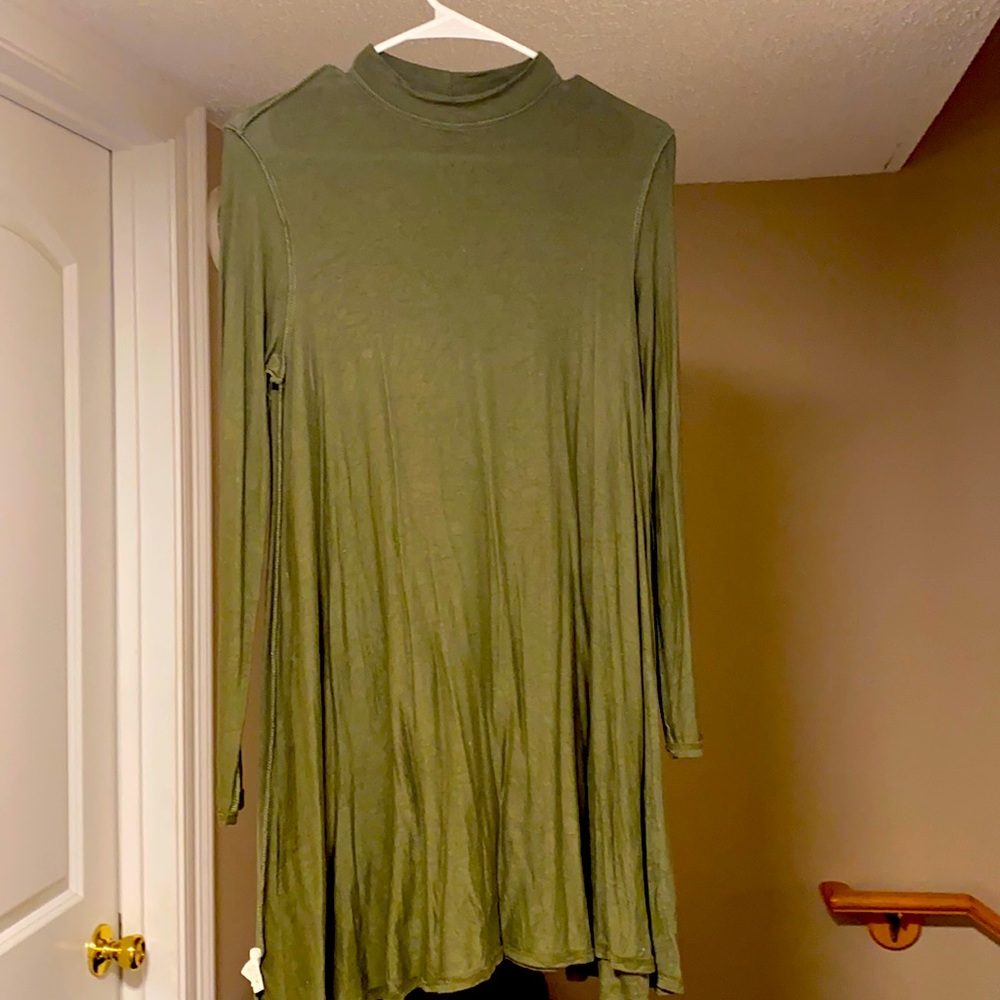 Long sleeve swing dress